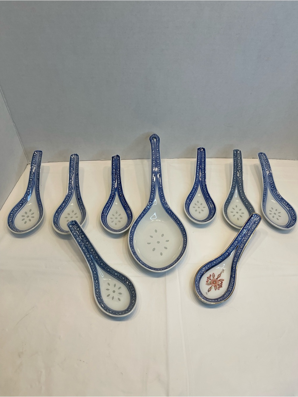 Jingdezhen Blue & White Soup Spoon Set - Classic Asian Style